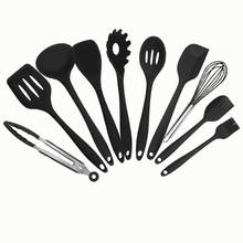 Resistente ao calor cozinha antiaderente silicone utensílios de cozinha conjunto turner batedor espátula escova de alimentos antiaderente cozinha ferramentas de cozinhar 2024 - compre barato