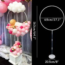 Suporte para balões, 163cm, círculo, balões, arco, guirlanda, anel de suporte, casamento, aniversário, festa, cenário, decoração, chá de bebê 2024 - compre barato