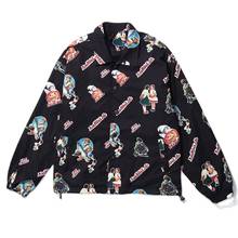 2020 Hip Hop Cartoon Character Print Jackets Men Streetwear Cotton Harajuku Coat Autumn Casual Japanese Jacket Windbreaker Black 2024 - buy cheap
