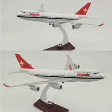 40cm airplane model toys B747-800 aircraft model 1/150 scale diecast plastic alloy plane with base F display collective 2024 - buy cheap