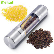 2 In 1 Pepper Grinder Stainless Steel Manual Spice Mill Salt and Pepper Spice Grinder Kitchen Tools Accessories for Cooking 2024 - buy cheap