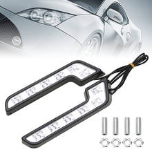 Luces de conducción antiniebla DRL para coche, lámpara blanca de 100Lm, 12V, 2 piezas, 6led 2024 - compra barato