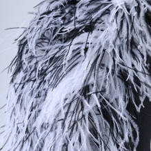 2 метра 10 слоев страусиные перья боа из страусовых перьев шаль для свадебных платьев праздничная одежда Украшение Швейные аксессуары ремесла 2024 - купить недорого