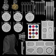 20 Styles Silicone Molds Casting Mold Mixed Style Epoxy Resin Mold Kits Sets For DIY Pendant Jewelry Making Findings Accessories 2024 - buy cheap