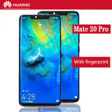 Tela lcd, digitalizadora, original, 6.39 ", digitalizadora, montada em lcd mate20 mate 20 pro, touch screen, polegadas 2024 - compre barato