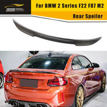 Для BMW 2 Series F22 F87 M2 Base Sedan M Sport Coupe 2014-2019 Coupe спойлер заднего багажника из углеродного волокна, крышка крыла 2024 - купить недорого