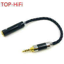 TOP-HiFi-Cable Adaptador de Audio macho a 2,5mm, adaptador de Audio hembra de 3 polos, 10cm, 3,5mm, TRRS, equilibrado 2024 - compra barato