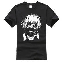 Camiseta de Anime de Tokyo Ghoul, camiseta negra divertida de Ken Kaneki THE WHITE GHOUL, camisetas de Europa, camisetas populares clásicas japonesas para niños 2024 - compra barato