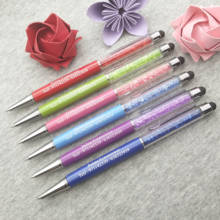 Cheap logo pen Crystal diamond stylus pens !!!! 30pcs/lot custom imprinted with your wedding party date and wedding names 2024 - buy cheap