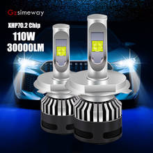 H4 H7 Led Light Canbus 9005 HB3 H1 HB4 H11 9006 9012 Car Headlight Bulbs Mini 30000LM XHP70 Chip 12V Automobiles Auto Lamp 6000K 2024 - buy cheap