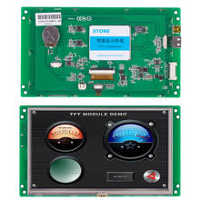 Pedra 7 Polegada gráfico tft lcd módulo placa de controle inteligente alto brilho tela toque painel exibição com interface uart 2024 - compre barato