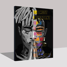 Wall Artwork Modular Graffiti Paintings XXXTENTACION Pictures Hd Prints Rapper Star Home Decoration Poster Canvas Living Room 2024 - buy cheap