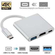 USB Type C Hub For macbook Adapter Converter to HDMI-compatible 4K USB C Doce with PD USB 3.0 hub thunderbolt 2024 - buy cheap