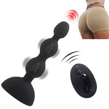 Anal Vibrator Sex Toys For Women Vibrating Anal Beads Plug 10 Speeds Prostate Massager Wireless Remote Control G-spot Vibration 2024 - buy cheap