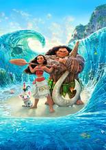 Moana Poster New Movie 2017 Animated Adventure Kids oil paintings canvas art  Prints Wall Art For Living Room Bedroom Decor 2024 - buy cheap