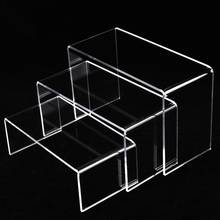 3 Tier Acrylic Shoes Rack Makeup Organizer Display Stand Cosmetic Display Stand Bracket Jewelry Display Holder for Home Office 2024 - buy cheap