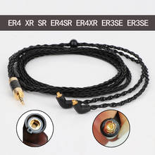1 шт. 3,5 мм 2,5 мм XLR Сделано в Китае 4,4 мм 8 Core с серебряным покрытием OCC кабель для наушников для Etymotic ER4 XR SR ER4SR ER4XR ER3sr er3se 2024 - купить недорого