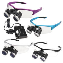 2.5X 3.5X Dental Loupes Medical Binocular Loupes with LED Headlight Magnifying Glasses Surgical Magnifier 5W LED Head Light 2024 - buy cheap