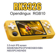 Консоль игровая ручная с открытым исходным кодом, 3,5 дюйма, для PSP RK3326 2024 - купить недорого