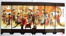 Requintado coleção chinesa acessórios de laca pintura lindas belas tela dobrável 2024 - compre barato