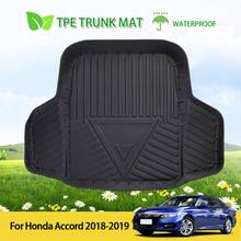 Black Rubber Rear Trunk Cargo Tray Floor Mat Cover Fit Honda Accord 2018-2019 2024 - buy cheap