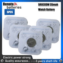 5PCS RETAIL Brand New Renata LONG LASTING 371 SR920SW LR69 LR920 AG6 Watch Battery Button Coin Cell Swiss Made 100% Original 2024 - buy cheap
