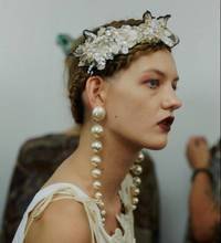 vintage long dangle drop pearl earring korean  jewelry for women party gift 2024 - buy cheap