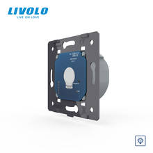 Livolo ЕС Стандартный диммер без стеклянной панели, AC 220 ~ 250 В, настенный светильник, сенсорный диммер, VL-C701D 2024 - купить недорого