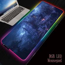 Mairuige rgb mouse gamer gamer amador led, teclado usb colorido de mesa mousepad para laptop desktop 2024 - compre barato