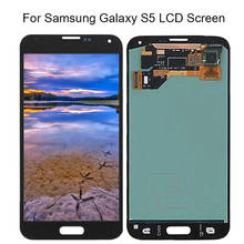 Para samsung galaxy s5 display lcd i9600 g900 g900f g900m g900h SM-G900F display lcd com tela de toque digitador assembléia 2024 - compre barato