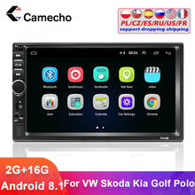 Camecho-Radio Multimedia con GPS para coche, reproductor MP5 con Android 8,1, 2Din, estéreo, FM, AUX, USB, autorradio, soporte para cámara de visión trasera 2024 - compra barato