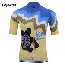 Never Give Up Men Cycling Jersey Short Sleeve Summer Bike Mtb Jersey Cycling Clothing Ropa Maillot Ciclismo Cajastur 2024 - buy cheap