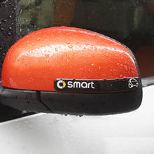 Pegatina de espejo retrovisor para Smart Fortwo Forfour 453 451 450, pegatina gruesa anticolisión para coche, accesorios de protección para puerta 2024 - compra barato