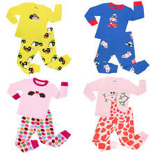 22 Design Girls Boys Pajamas Sets Kids Hedgehog Sleepwear Children Penguin Nightwear Baby I Love Mom Dad Pyjamas For 2-8 Years 2024 - buy cheap