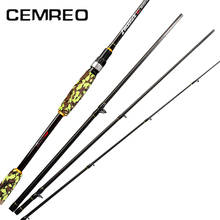 CEMREO Portable Casting Spinning Fishing Rod Travel Rod 2.4m M Power Camouflage EVA Handle Noviciate Fishing Tackle 2024 - buy cheap