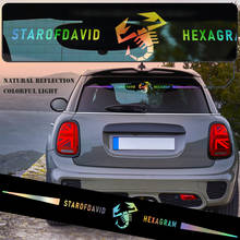 Carro reflexivo laser adesivo de vinil decalques estilo do carro escorpião emblema para fiat abarth 500 stilo ducato palio bravo stilo doblo 2024 - compre barato