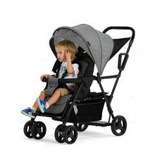 Lightweight Tandem Stroller, Back Seat Can Load 2-5 Ages Kids, Foldable Twins Stroller Can Sit Can Lie Twins Stroller 2024 - buy cheap