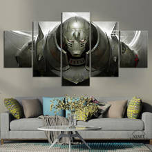 Alphonse elric fullmetal alquimista anime cartaz fã arte da lona pintura parede arte quarto miúdo decoração 2024 - compre barato