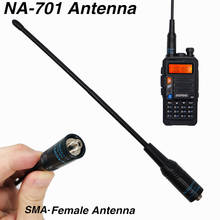 Original NA-701 antena SMA-F banda dupla walkie talkie antena para baofeng rádio em dois sentidos UV-5R UV-82 bf888s tyt kenwood presunto rádio 2024 - compre barato