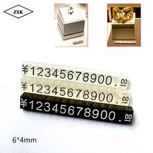 10pcs cubo de etiqueta de preço de 6*4mm, mostrador de preço ajustável, numeral cubo de preço, indicador de preço, loja, preço 2024 - compre barato