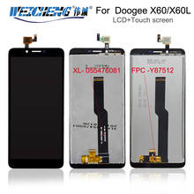 Original Tested For Doogee X60L LCD Display Touch Screen Assembly Repair Part Phone For Doogee X60 Screen LCD Sensor With Frame 2024 - buy cheap