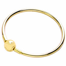 Original Gold Color Ball Clasp Clip Suitable Smooth Bracelet Bangle Fit 925 Sterling Silver Bead Charm Diy Europe Jewelry 2024 - buy cheap