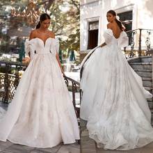 Vestidos de novia sexys con hombros descubiertos, vestidos de novia con apliques de encaje, precioso vestido de novia con Espalda descubierta, línea A, 2021 2024 - compra barato