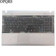 Новая клавиатура для Samsung RV509 RV511 NP-RV511 RV513 RV515 RV518 RV520 NP-RV520 Клавиатура для ноутбука США Серебристая Подставка для рук 2024 - купить недорого