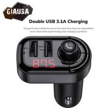 Car Bluetooth 5.0 FM Transmitter Wireless Handsfree Audio Receiver Auto MP3 Player 3.1A Dual USB Fast Charger Car Accessories 2024 - buy cheap