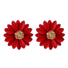 Korean Style Cute Small Daisy Flower Stud Earrings For Women  New Fashion Sweet Earrings Brincos Wholesale Jewelry 2024 - buy cheap