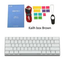 ANNE Pro2 Mini Portable Wireless bluetooth 60% White Mechanical  Keyboard Brown Switch Gaming Keyboard Detachable Cable Kailh 2024 - buy cheap