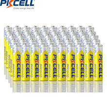 50Pcs PKCELL AAA Battery 1.2V Ni-MH 3A Rechargeable Batteries NIMH  AAA battery With Cycles 1000 times Real Capacity 600mAh 2024 - buy cheap