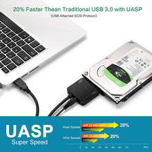 SATA к USB адаптеру USB 3,0 к Sata 3 кабель конвертер для 2.5in 3.5in HDD SSD жесткий диск USB Sata адаптер Hkgh качество 2024 - купить недорого