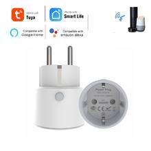 Enchufe inteligente Wifi para pared, toma de corriente eléctrica de la UE, 16A tiempo, Control remoto inalámbrico por voz, Tuya, Smartlife, Alexa y Google Home 2024 - compra barato